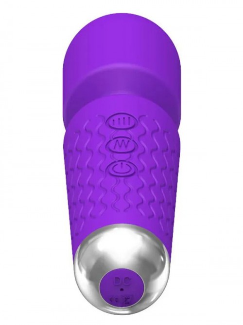 NOXXX Mini Güçlü Şarjlı Wand Masaj Vibratörü 15 cm 3