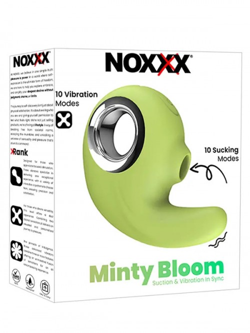 NOXXX Minty Bloom Çift Fonksiyonlu Emme ve Titreşimli Vibratör 5