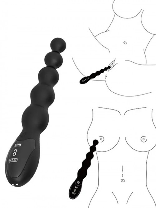 NOXXX Obsidian Solid Boncuklu Anal Şarjlı Vibratör 2