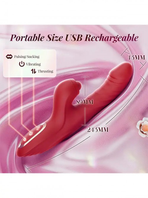 NOXXX Ruby Bliss İleri Geri Hareketli Sucking Rabbit Vibratör 2