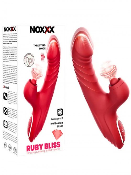 NOXXX Ruby Bliss İleri Geri Hareketli Sucking Rabbit Vibratör Ek Resim