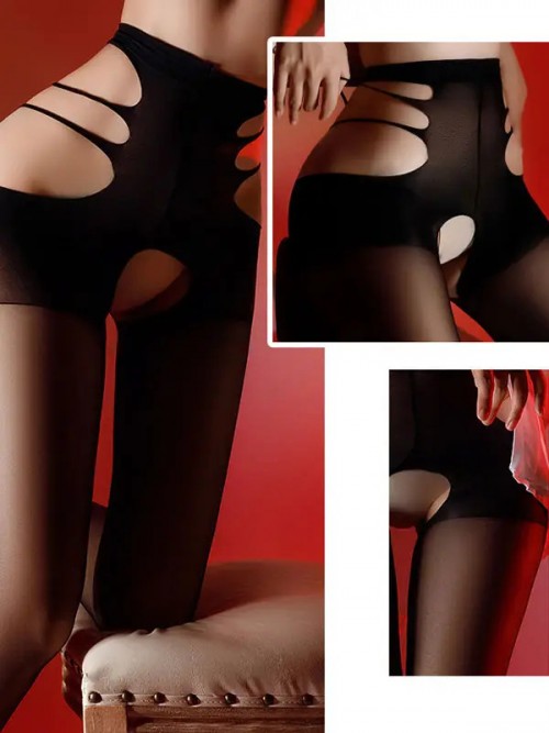 NOXXX Seksi Transparan Külotlu Çorap 4