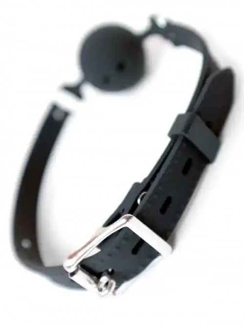 NOXXX Silikon Delikli Ağız Topu Siyah 4