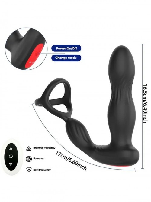 NOXXX Titan İleri Geri Hareketli Penis Halkalı Anal Prostat Vibratörü 2