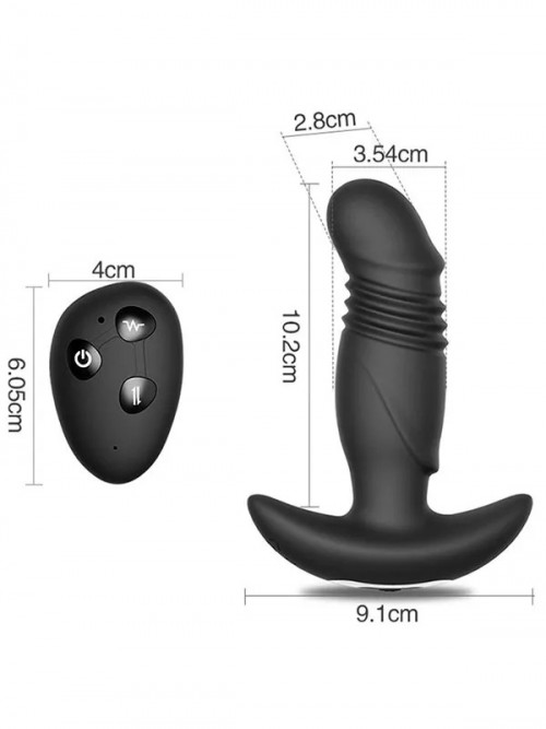 NOXXX Uzaktan Kumandalı Şarjlı İleri Geri Hareketli Giyilebilir Anal Vibratör 3
