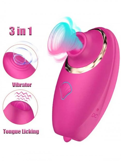 NOXXX Vakum Dalgalı ve Dil Özellikli Şarjlı Titreşimli Orgazm Vibratörü 2