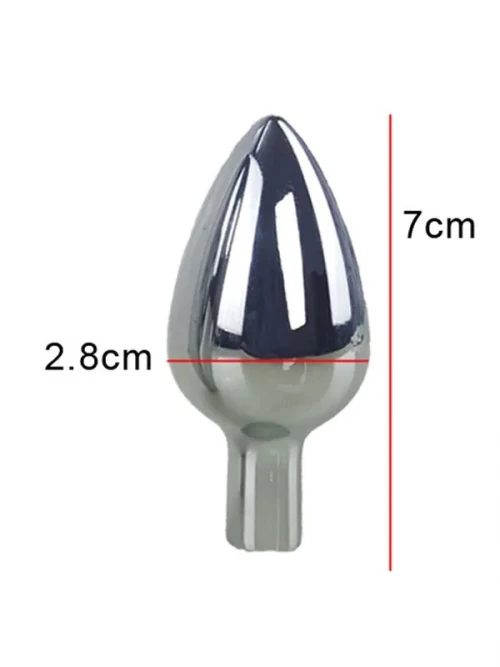 NOXXX Poker Çelik Anal Plug Değiştirilebilir Başlıklı Set Küçük Boy 4