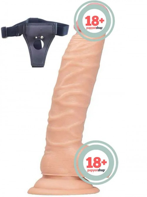 NOXXX Belden Bağlamalı Realistik Dildo İçi Dolu 20 cm