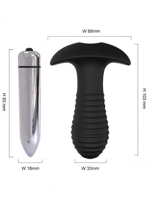 Titreşimli Giyilebilir Spiral Butt Plug 3