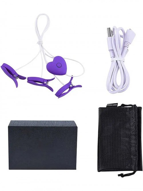 Titreşimli Şarjlı Vajina ve Göğüs Klipsi 3’lü 5