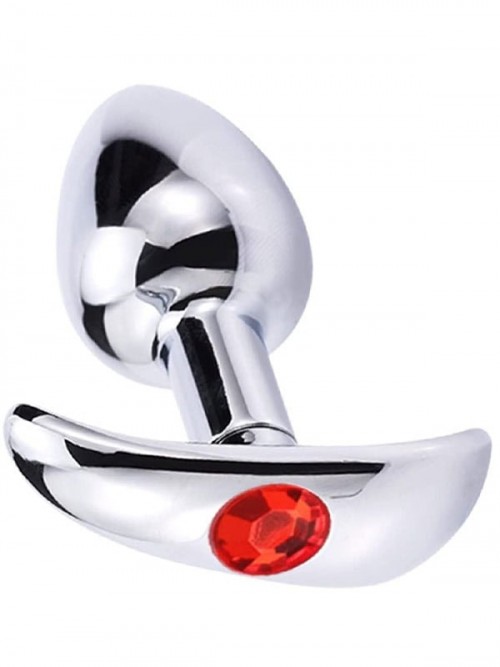 NOXXX Çelik T Anal Plug Taşlı 8 cm 2