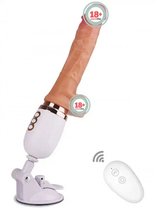 İleri Geri Hareketli Şarjlı Uzaktan Kumandalı Isıtmalı Seks Makinesi