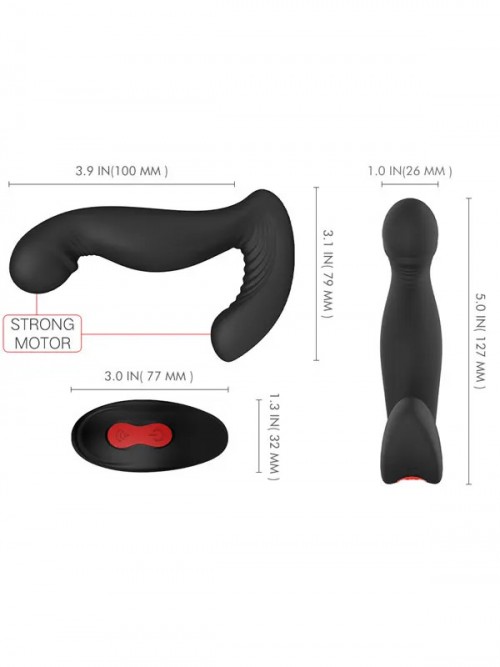 Jiggle Uzaktan Kumandalı Şarjlı Anal Vajinal Klitoris ve Prostat Vibratörü 3