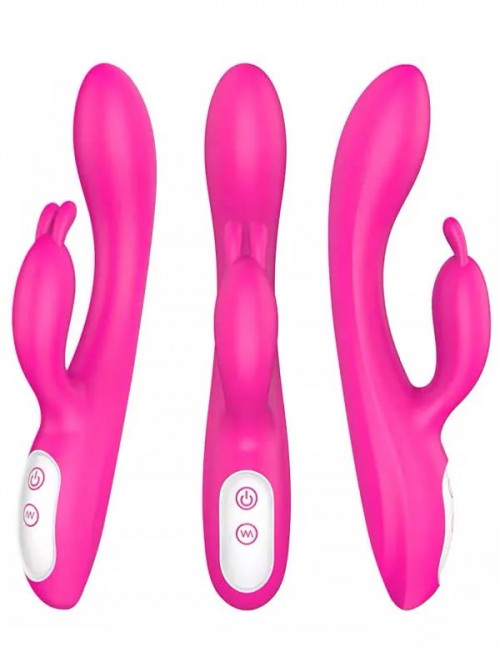 Naughty Isıtmalı Şarjlı Güçlü Titreşimli Tavşan Vibratör 22 cm 2