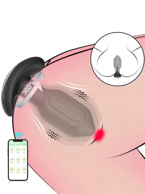 NOXXX A-Heros BUDD Telefon Kontrollü ve Uzaktan Kumandalı 360° Anal Plug 5