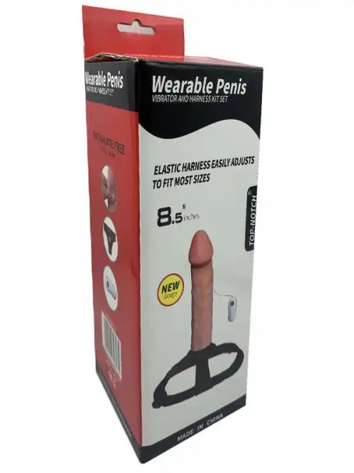 NOXXX İçi Boş Titreşimli Belden Bağlamalı Realistik Penis 21 cm Ek Resim