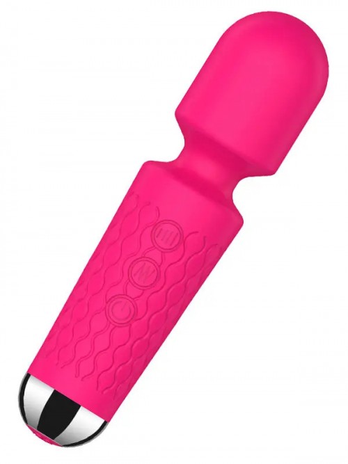 NOXXX Mini Güçlü Şarjlı Wand Masaj Vibratörü 15 cm Pembe