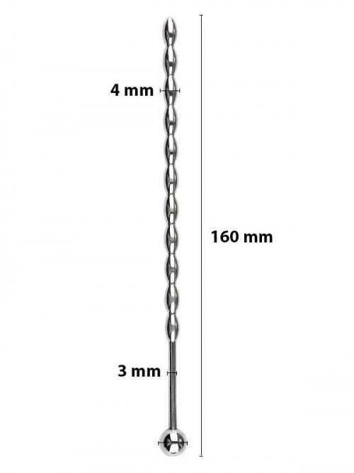 NOXXX Penis Stick Urethral Sound Boğumlu 4 mm 2