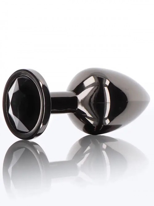 NOXXX Siyah Elmas Mücevherli Alüminyum Anal Fiş Büyük