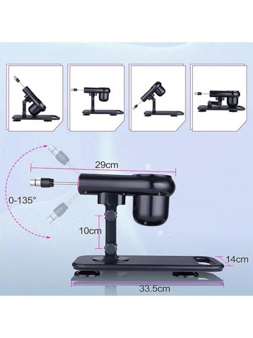 NOXXX 3XLR Vantuz Adaptörlü Uzaktan Kumandalı Sex Makinesi 5