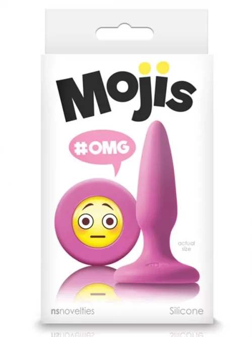 Moji’s OMG Mini Silikon Plug Emoji Yüzü Pembe 2