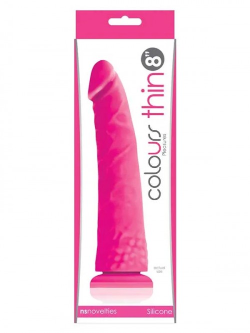 NS Novelties Pleasures Thin 8″ Realistik Dildo 20 cm 3