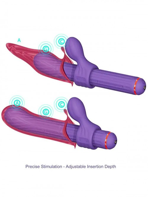 Magic Stick S1 Plus 4 Farklı Başlıklı Çok Fonksiyonlu Vibratör 5