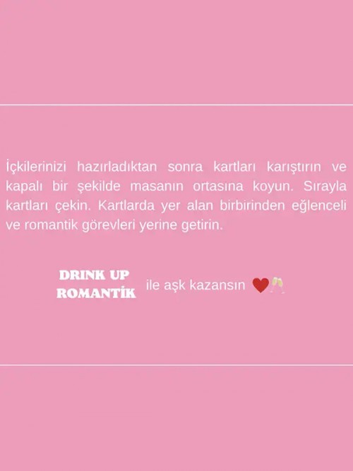 Drink Up Hem Eğlenceli Hem Romantik İçki Oyunu 3