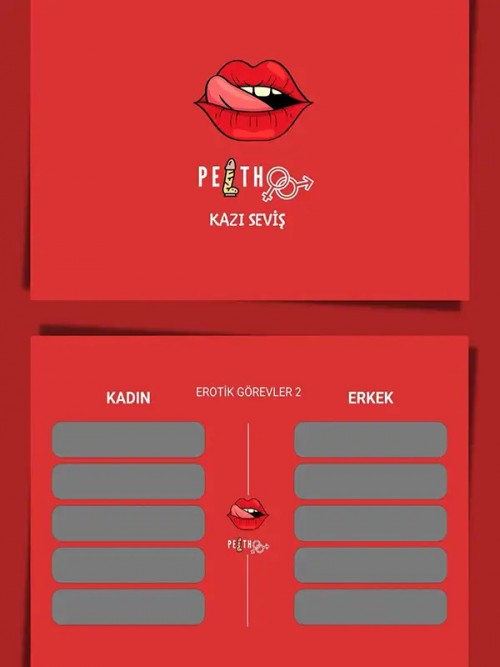Peitho Kazı Seviş Erotik Oyun Kartları