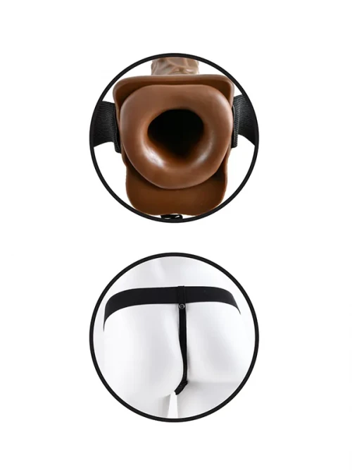 Pipedream Fetish Fantasy Testisli İçi Boş Belden Bağlamalı Penis 18 cm 3