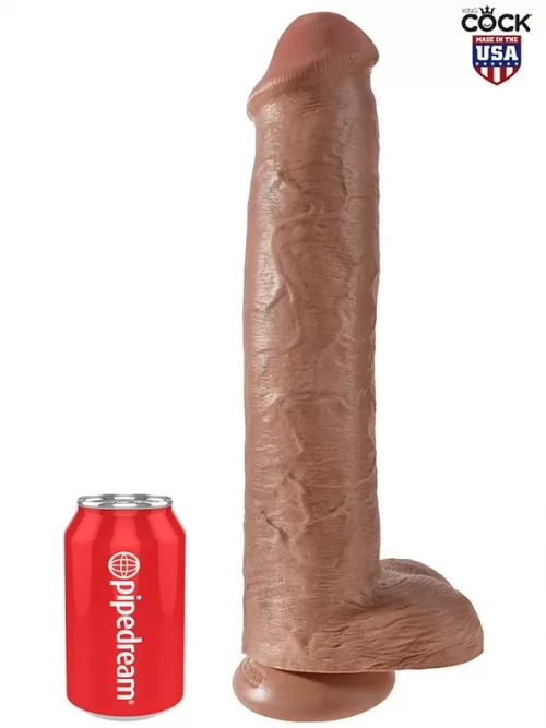Pipedream King Cock 15″ Gerçekçi Dev Dildo 38 cm Karamel 3