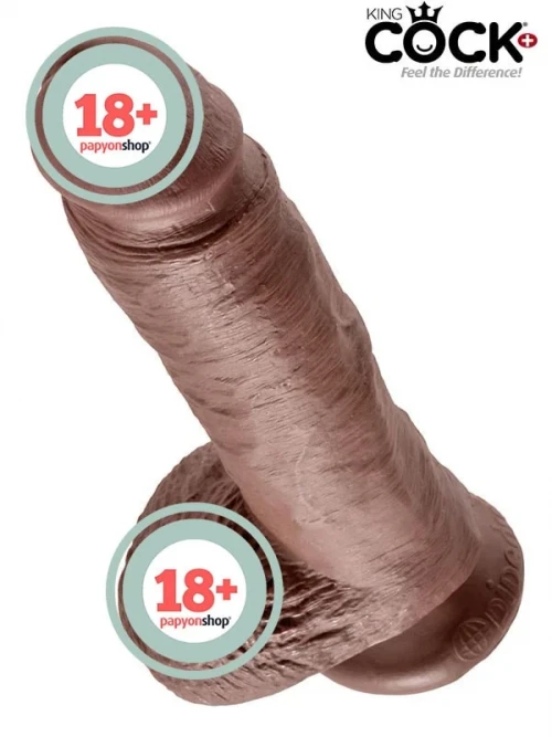 Pipedream King Cock W/ Balls 8″ Realistik Penis Melez