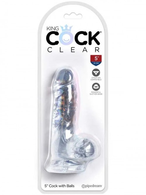 Pipedream King Cock Clear 5” Realistik Penis 15 cm 4