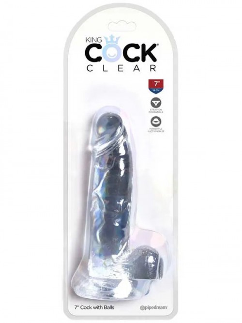 Pipedream King Cock Clear 7” Realistik Penis 20 cm 4