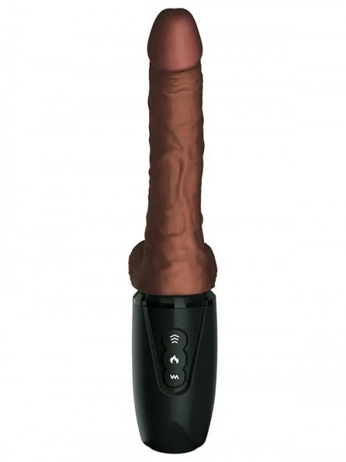 Pipedream King Cock Plus Thrusting İleri Geri Hareketli Isıtmalı Dildo Melez 3