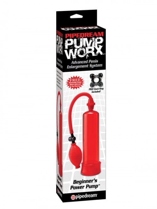 Pipedream Pump Worx Penis Pompası Kırmızı 3