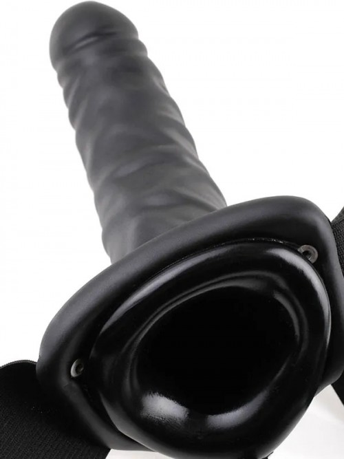 Pipedream İçi Boş Belden Bağlamalı Zenci Penis 20 cm 3