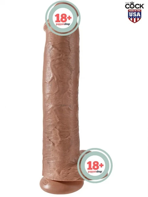 Pipedream King Cock 15″ Gerçekçi Dev Dildo 38 cm Karamel