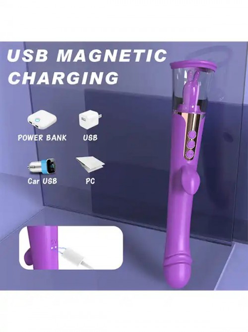 G Spot Klitoris Yalama ve Emme Özellikli 3 İşlevli Çift Taraflı Vibratör 5