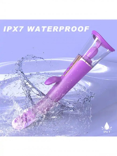 G Spot Klitoris Yalama ve Emme Özellikli 3 İşlevli Çift Taraflı Vibratör Ek Resim