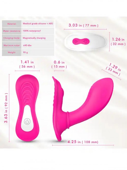 Giyilebilir Külot İçi Uzaktan Kumandalı Şarjlı Vibratör Ek Resim