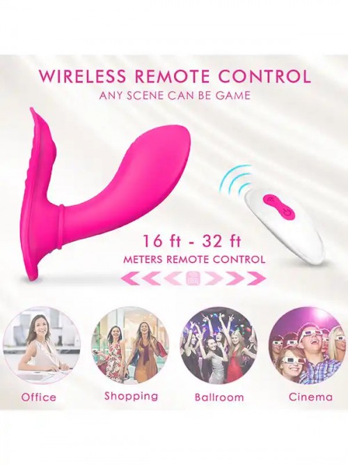 Giyilebilir Külot İçi Uzaktan Kumandalı Şarjlı Vibratör Ek Resim