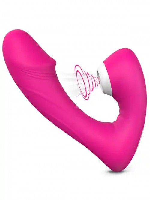 Fierce Titreşimli Şarjlı Klitoral Emme ve G Spot Vibratörü 1