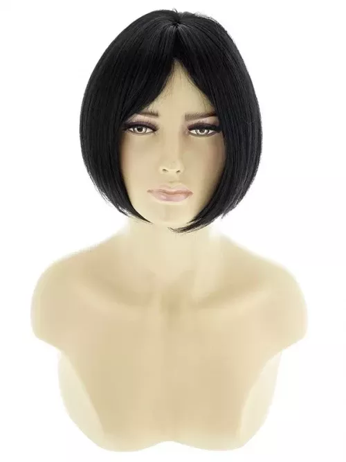 Kısa Siyah Kahküllü Peruk 1