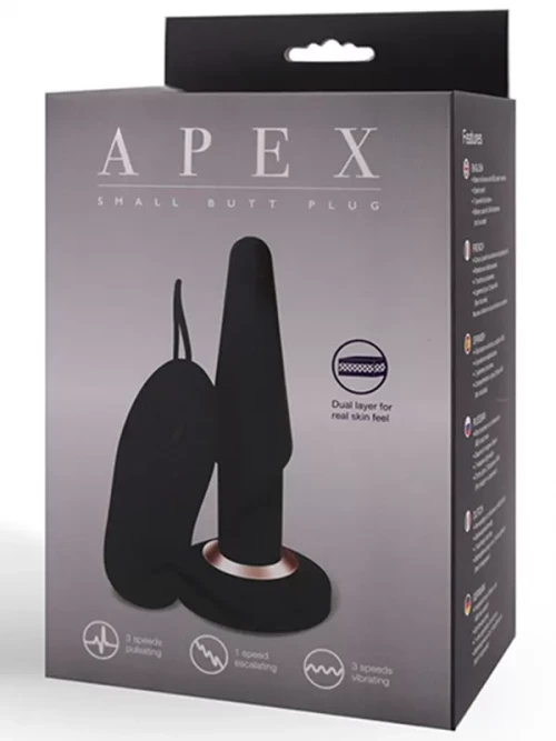 Apex Titreşimli Anal Plug Small 2
