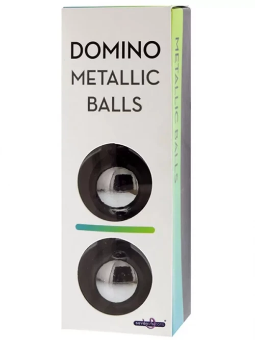 Domino Metallic Balls Black 2