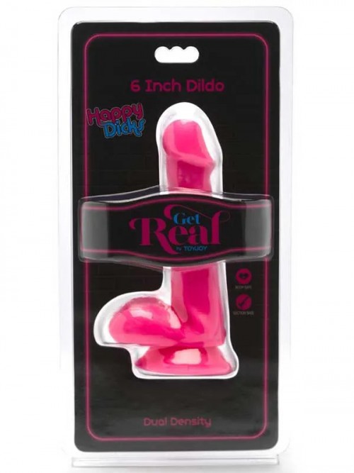 Happy Dicks Dildo 6″Balls Pink 3