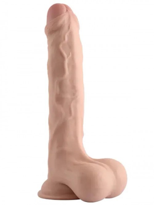 VSCNovelty 10″ Çift Katmanlı Kayan Derili Gerçekçi Penis 25 cm 2