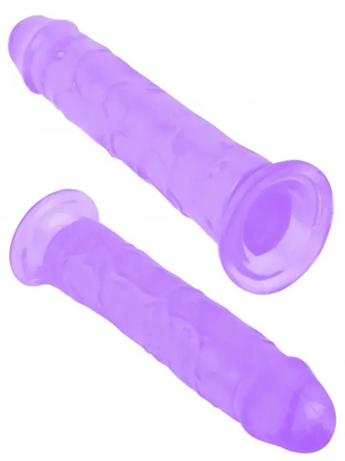 VSCNovelty 8.5″ Mr. Rude Gerçekçi Mor Jel Dildo 21.5 cm 3