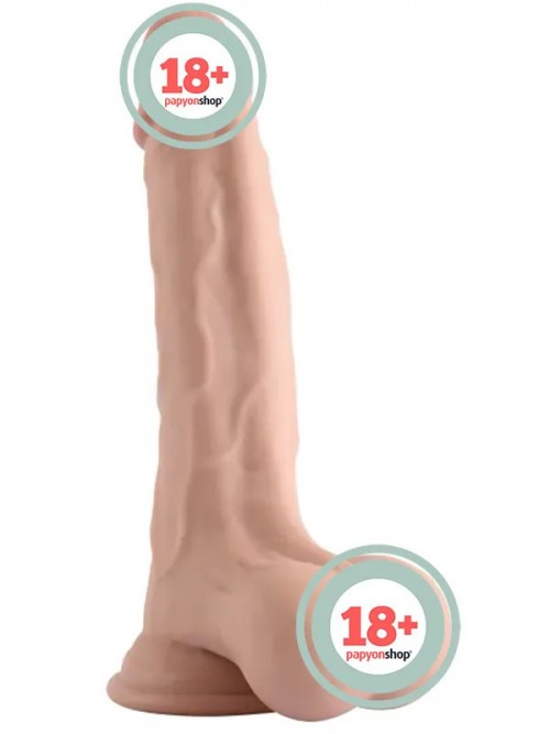 VSCNovelty 9″ Çift Katmanlı Kayan Derili Realistik Penis 23 cm